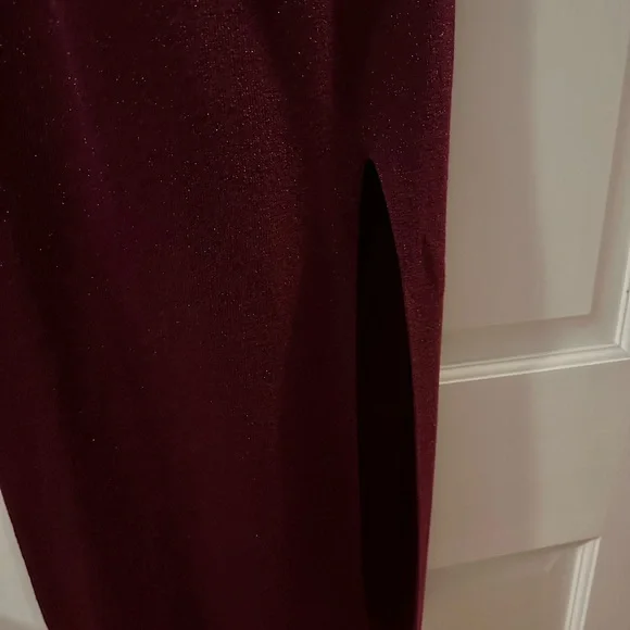 REVOLVE | Zoe Square Neck Dress | (burgundy)- SM - Picture 10 of 12